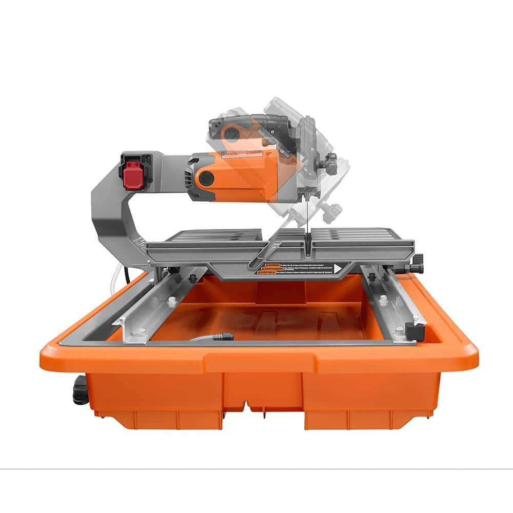 9-Amp 7 in. Blade Corded Wet Tile Saw with Stand - Image 6
