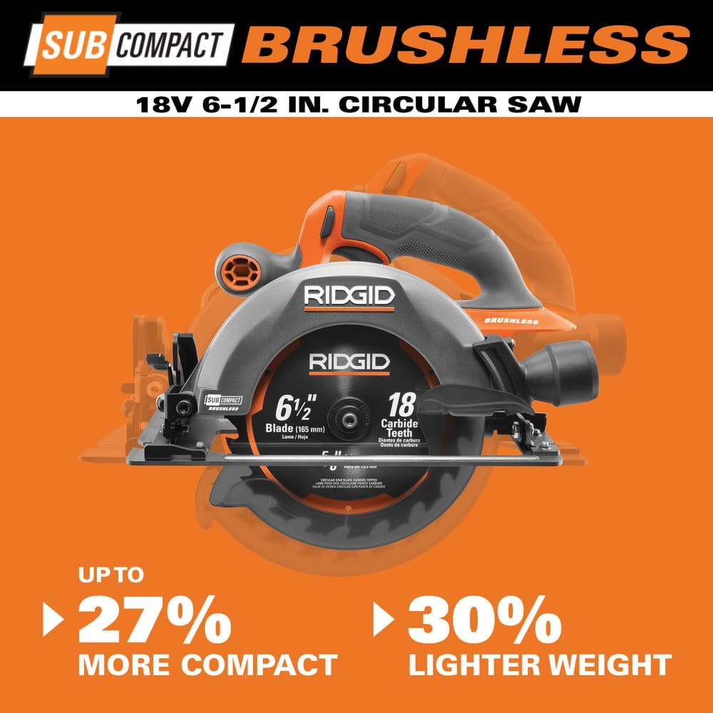 18V SubCompact Brushless Cordless 6-1/2 in. Circular Saw (Tool Only) - Image 4