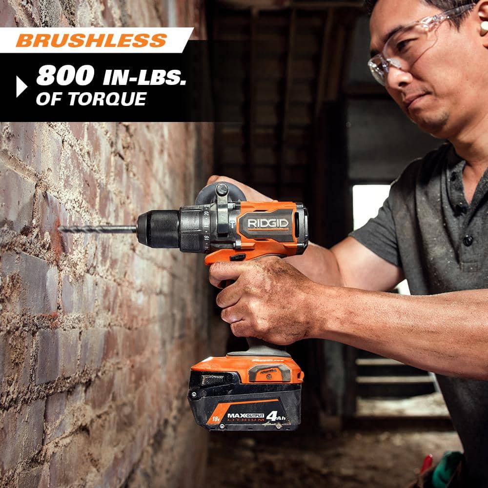 18V Brushless Cordless 2-Tool Combo Kit with Hammer Drill, Impact Driver, (2) Batteries, Charger, and Bag - Image 6