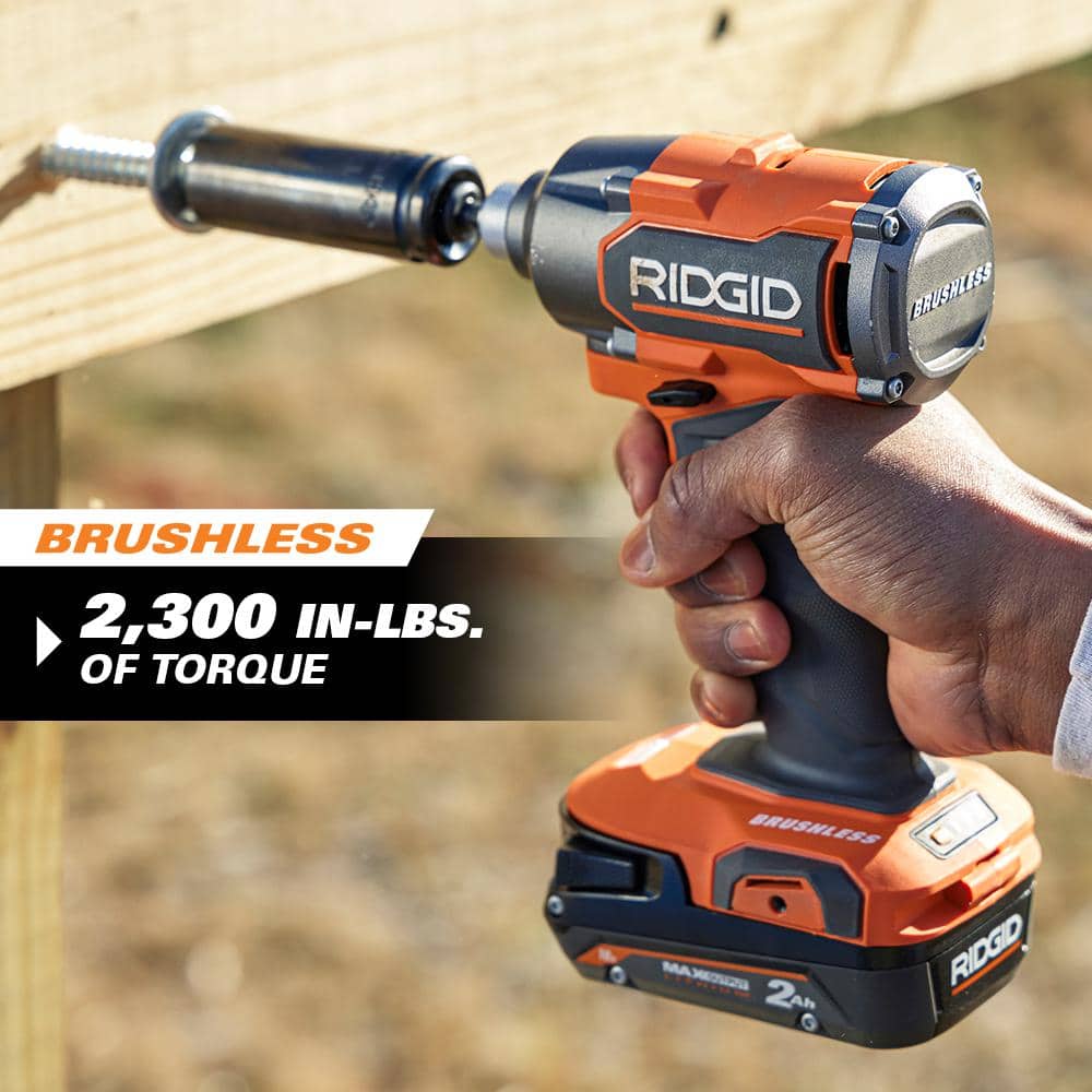 18V Brushless Cordless 2-Tool Combo Kit with Hammer Drill, Impact Driver, (2) Batteries, Charger, and Bag - Image 8