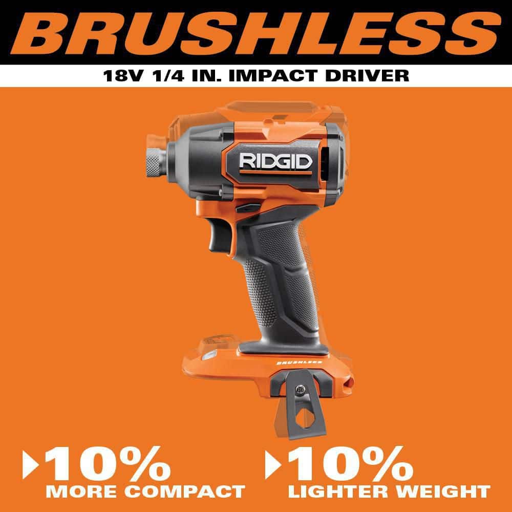 18V Brushless Cordless 1/4 in. Impact Driver (Tool Only) - Image 4
