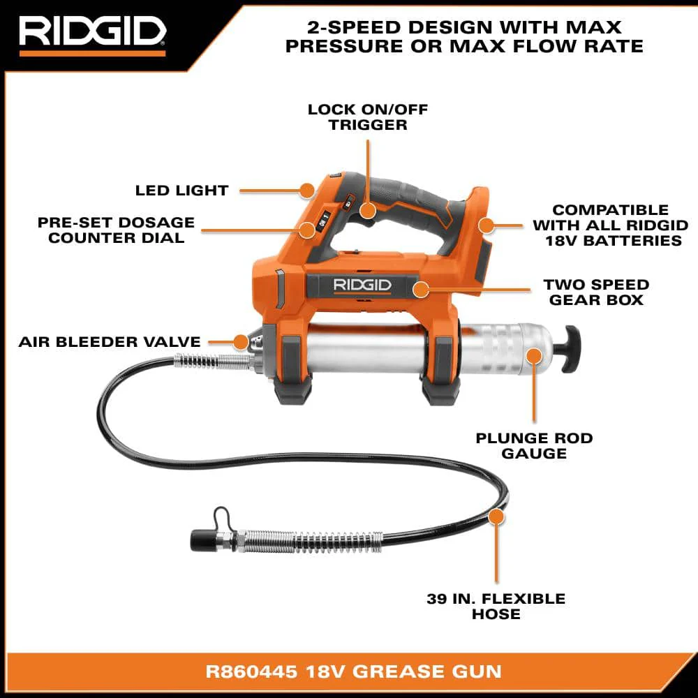18V Cordless Grease Gun Kit with (1) 2.0 Ah Battery and Charger - Image 3