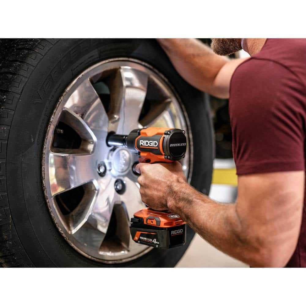 18V Brushless Cordless 1/2 in. Impact Wrench Kit with 4.0 Ah Battery and Charger - Image 6