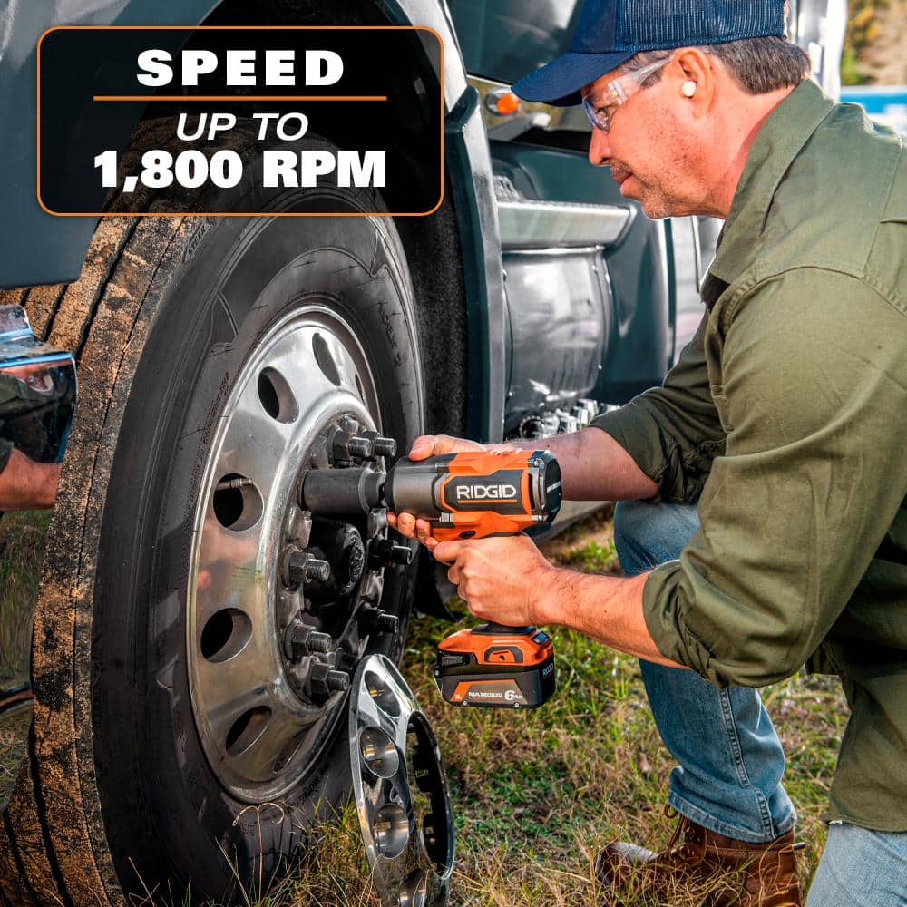 18V Brushless Cordless 4-Mode 1/2 in. High-Torque Impact Wrench Kit with 4.0 Ah Battery and Charger - Image 6