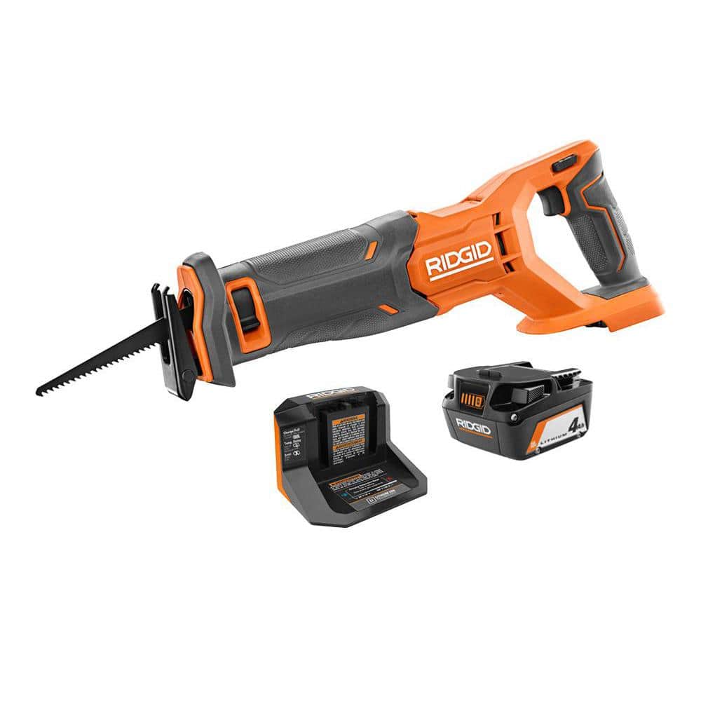 18V Cordless Reciprocating Saw Kit with 4.0 Ah Battery and Charger - Image 12