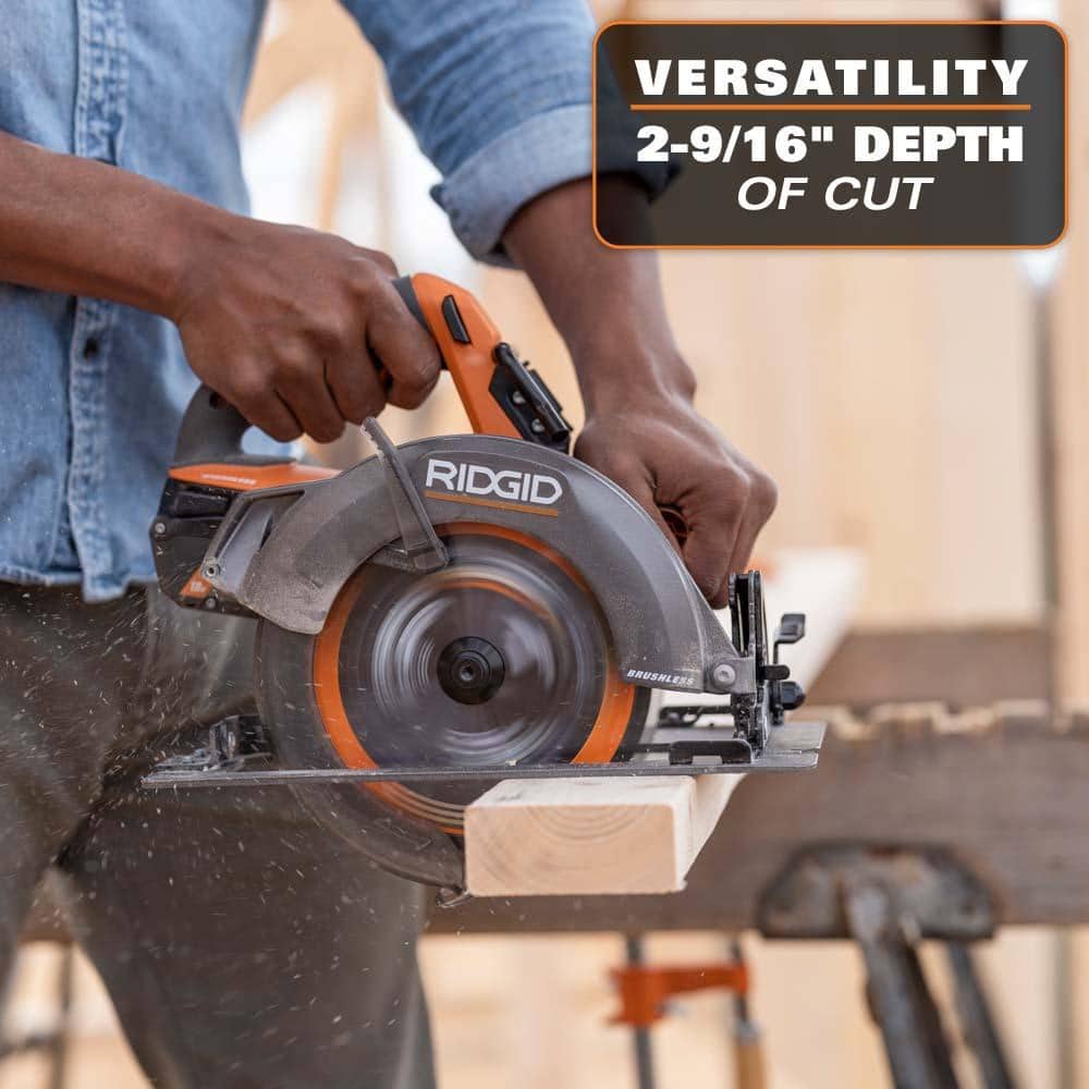 18V Brushless Cordless 7-1/4 in. Circular Saw Kit with 4.0 Ah MAX Output Battery and Charger - Image 5