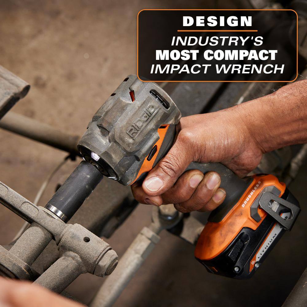 18V SubCompact Brushless Cordless 3/8 in. Impact Wrench (Tool Only) - Image 5
