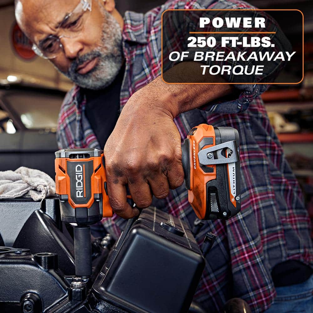 18V SubCompact Brushless Cordless 3/8 in. Impact Wrench (Tool Only) - Image 6