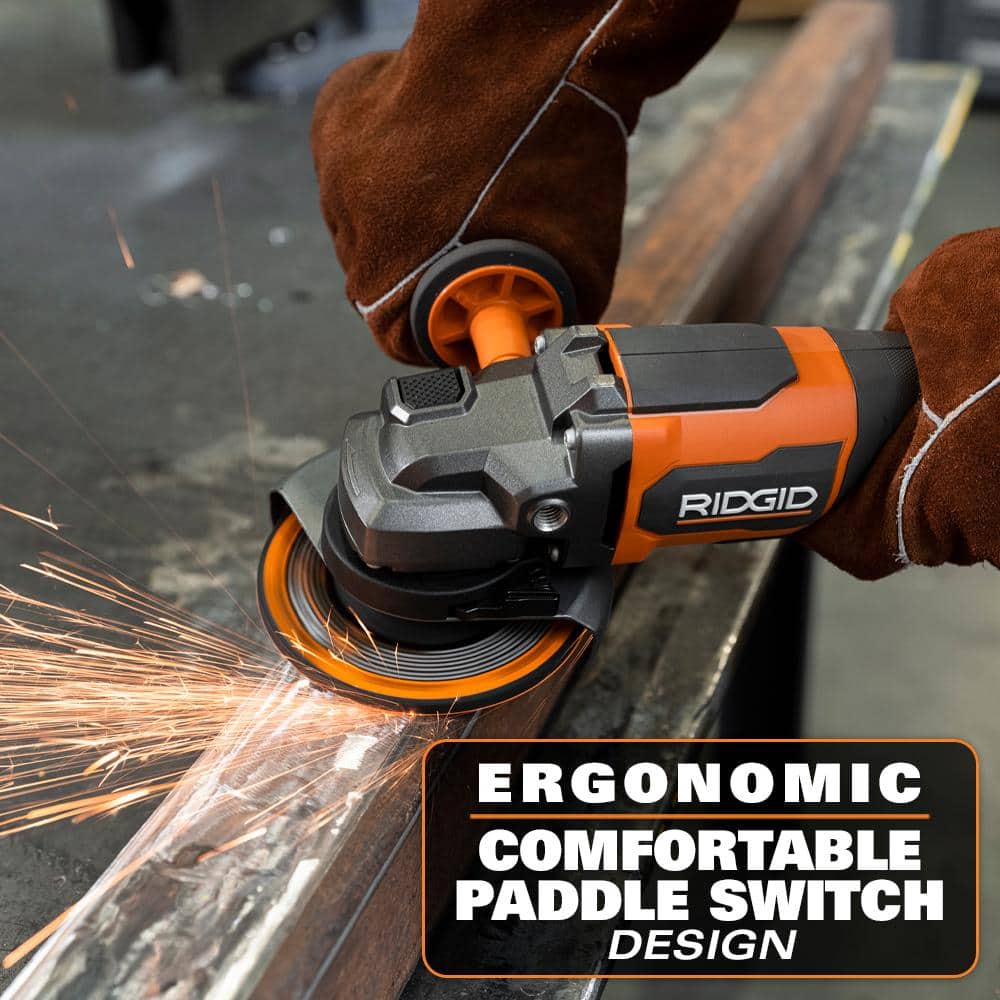 18V Brushless Cordless 4-1/2 in. Angle Grinder Kit with 4.0 Ah Battery and Charger - Image 4