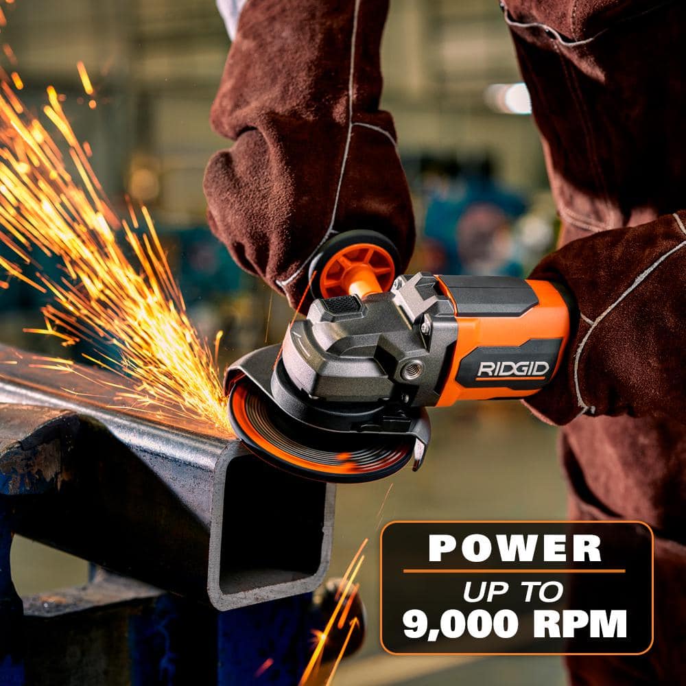 18V Brushless Cordless 4-1/2 in. Angle Grinder Kit with 4.0 Ah Battery and Charger - Image 5