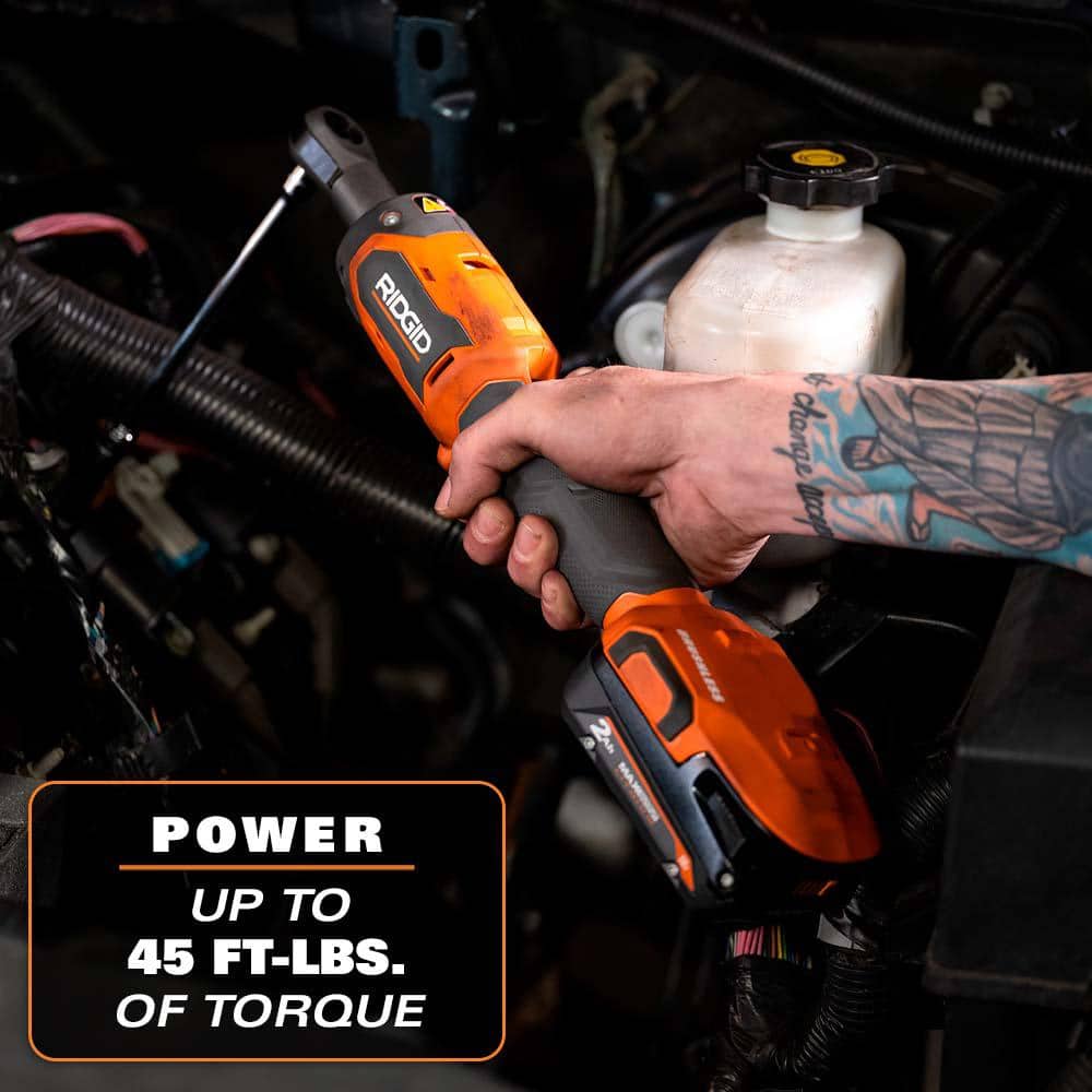 18V Brushless Cordless 1/4 in. Ratchet Kit with 2.0 Ah Battery and Charger - Image 4