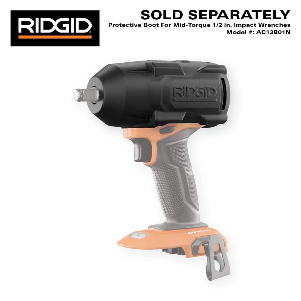 18V Brushless 4-Mode 1/2 in. Mid-Torque Impact Wrench Kit with Pin Detent, 4.0 Ah MAX Output Battery, and Charger - Image 8