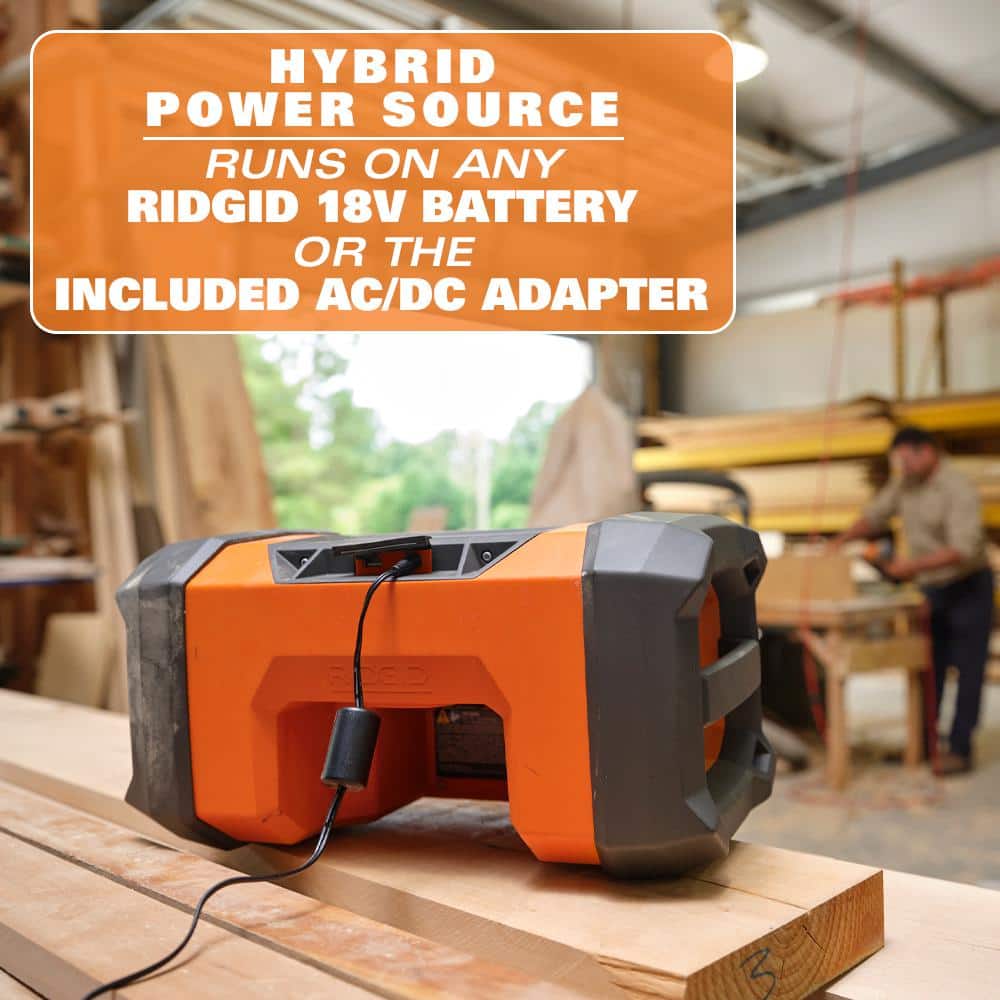 18V Hybrid Jobsite Radio with Bluetooth Technology (Tool Only) - Image 6