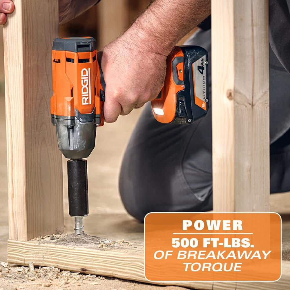 18V Cordless 1/2 in. Impact Wrench (Tool Only) - Image 4