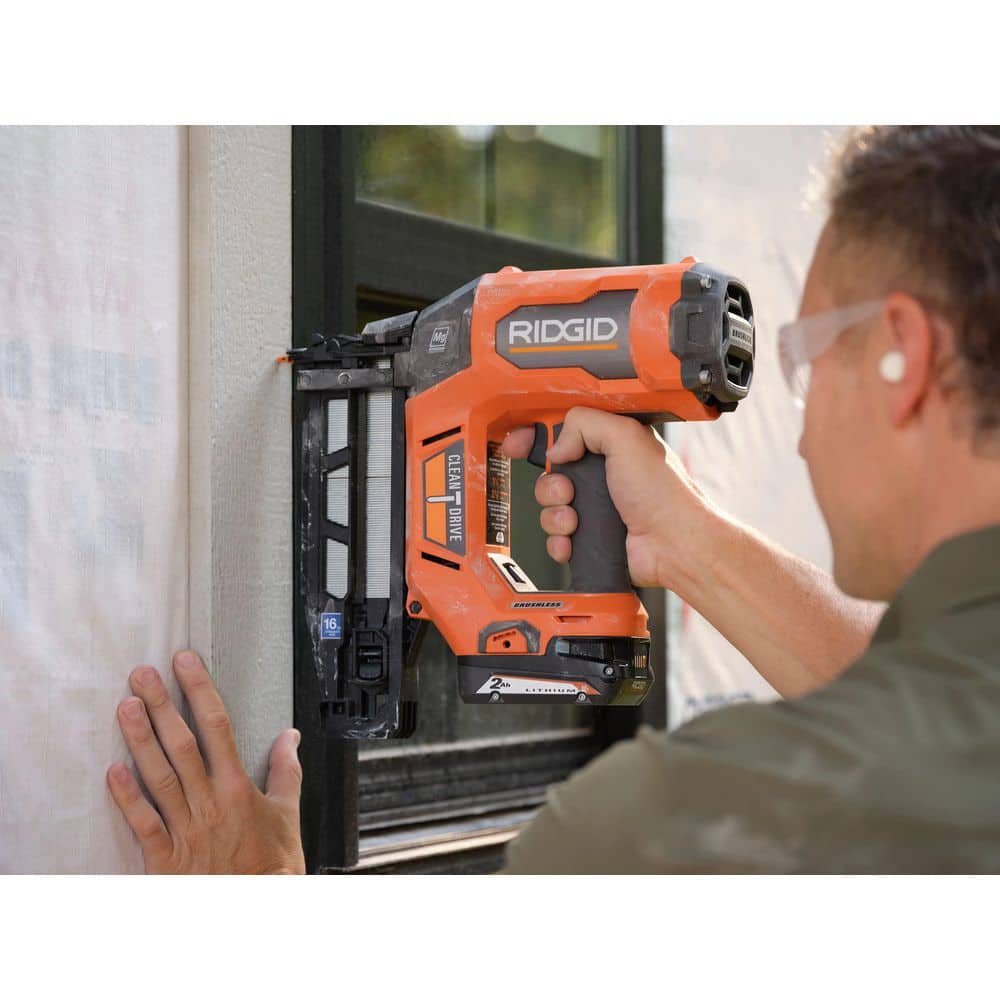 18V Brushless Cordless 16-Gauge 2-1/2 in. Straight Finish Nailer (Tool only) - Image 11