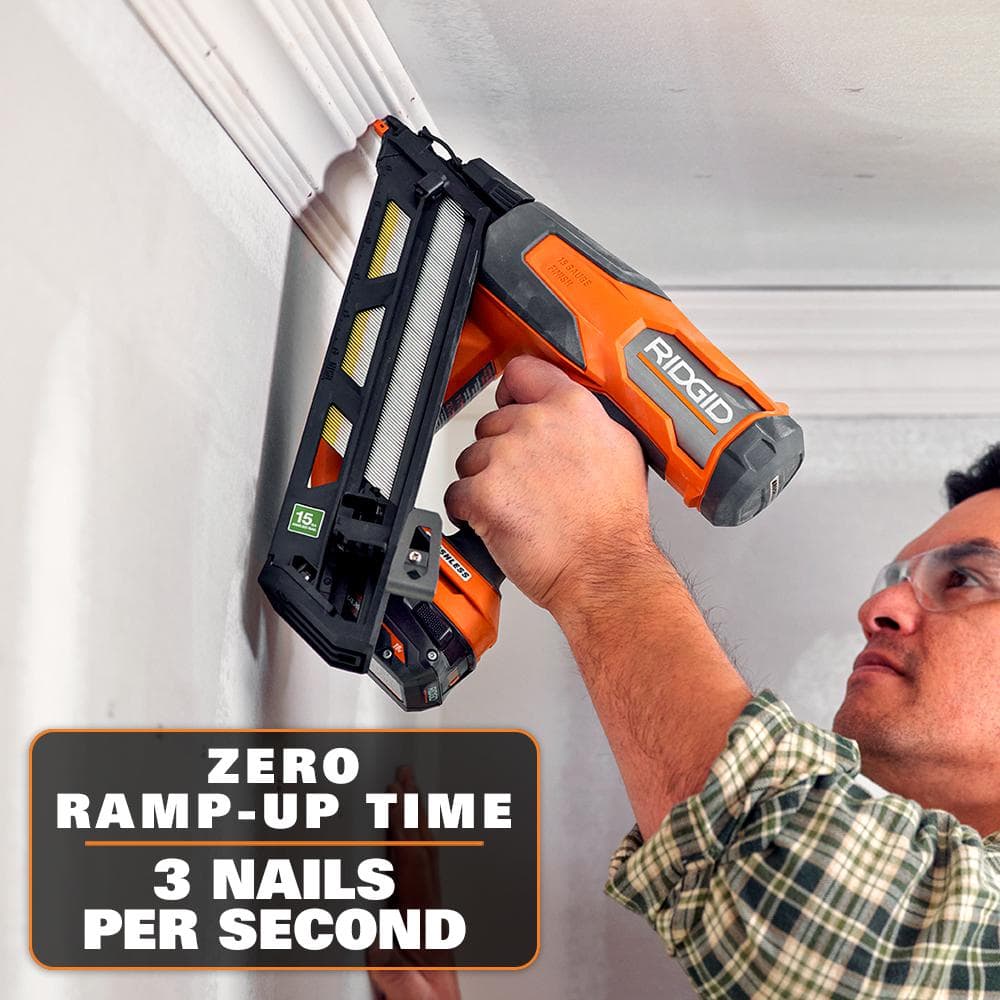 18V Brushless Cordless 15-Gauge Angled Finish Nailer (Tool Only) - Image 4