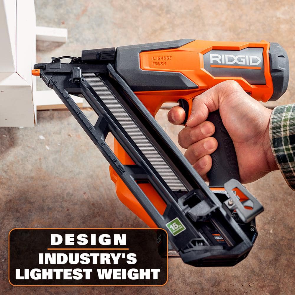 18V Brushless Cordless 15-Gauge Angled Finish Nailer (Tool Only) - Image 6