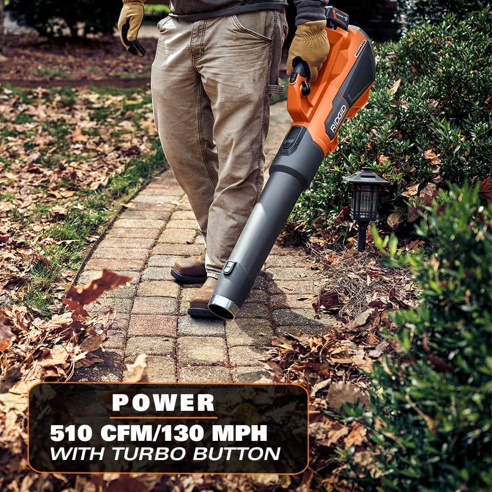 18V Brushless 130 MPH 510 CFM Cordless Battery Leaf Blower with 6.0 Ah MAX Output Battery and Charger - Image 4