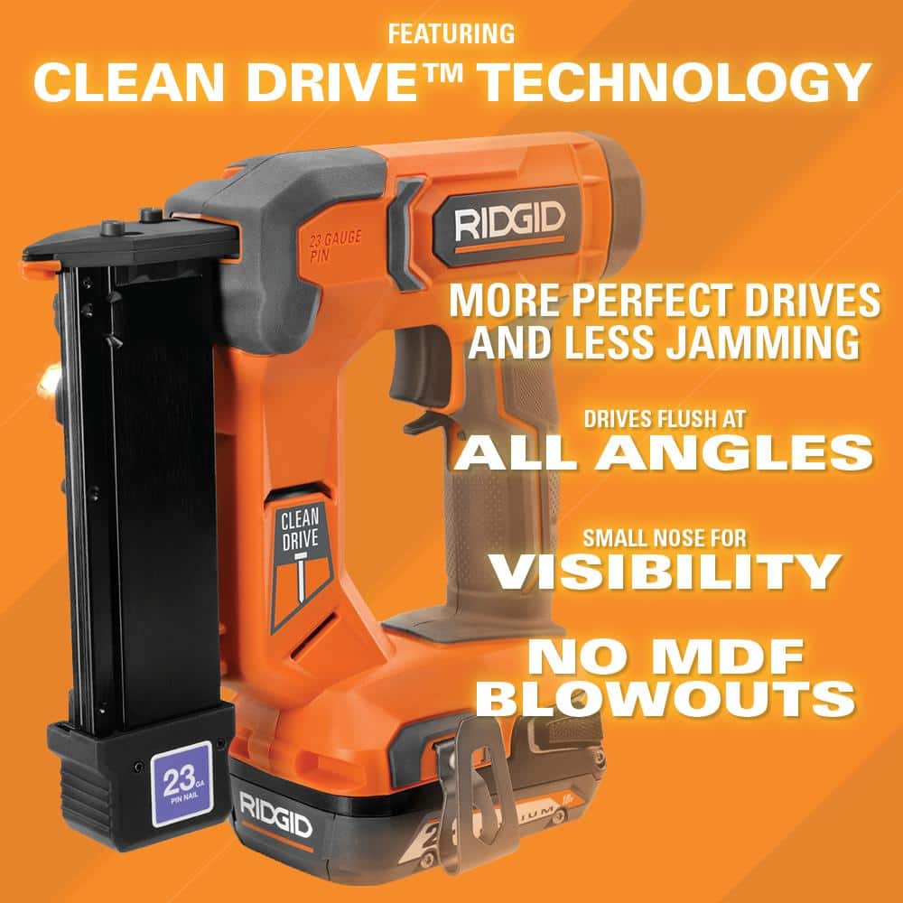18V Cordless 23 Gauge 1-3/8 in. Headless Pin Nailer Kit with 2.0 Ah Battery and Charger - Image 7