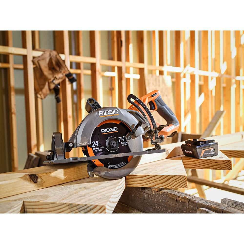18V Brushless Cordless 7-1/4 in. Rear Handle Circular Saw (Tool Only) - Image 9