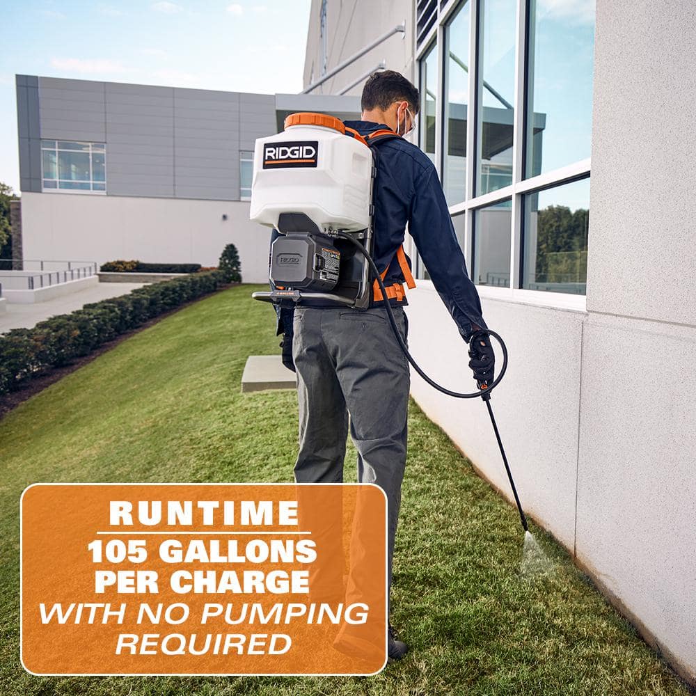 18-Volt Cordless Battery 4 Gal. Backpack Chemical Sprayer (Tool Only) - Image 6