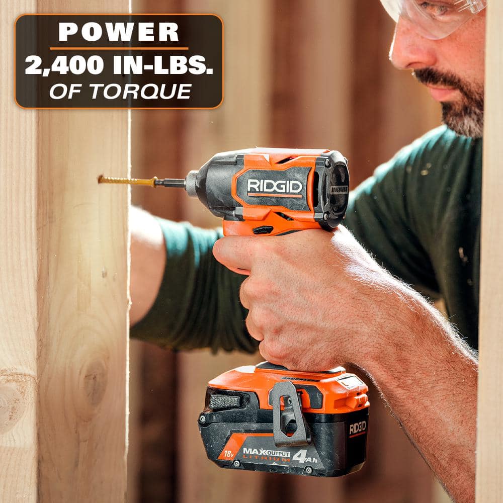 18V Brushless 2-Tool Combo Kit with 6.0 Ah and 4.0 Ah MAX Output Batteries, Charger, and Hard Case - Image 10