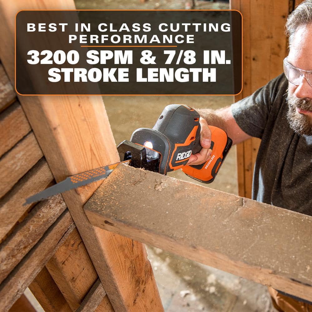 18V SubCompact Brushless Cordless One-Handed Reciprocating Saw (Tool Only) - Image 6