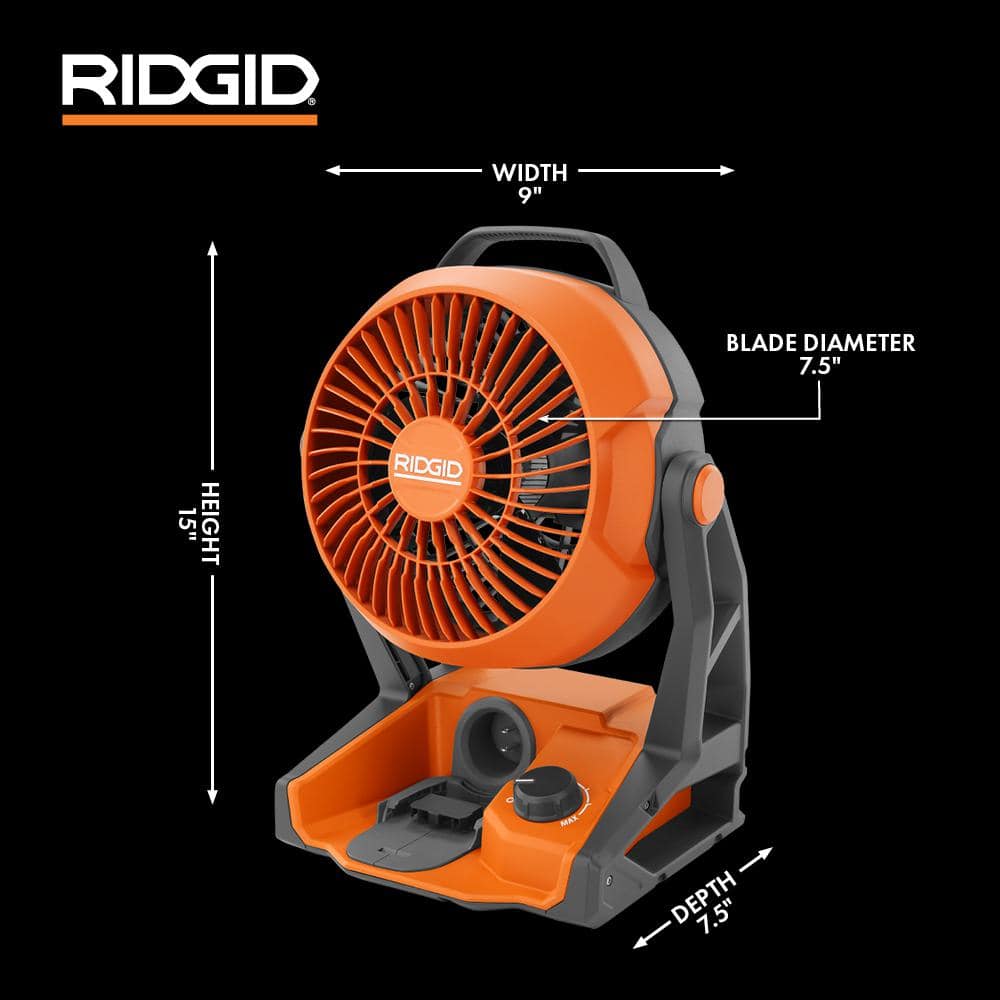 18V Cordless Hybrid Jobsite Fan 2-Pack (Tools Only) - Image 3